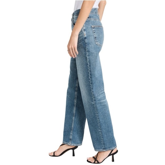 AG Knoxx High Rise Baggy Boyfriend Jeans Size 25 Denim Relaxed Casual Button Fly - Picture 4 of 12